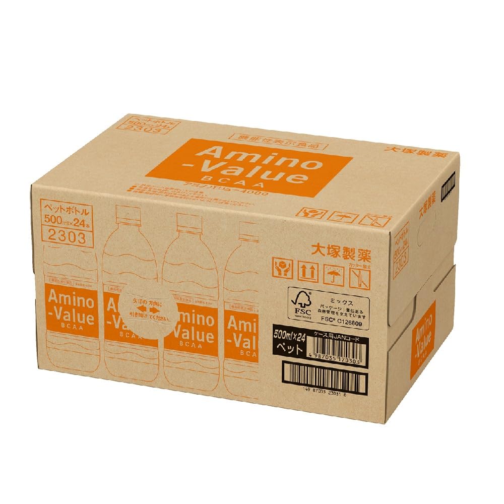 Amazon.co.jp: 大塚製薬 アミノバリューBCAA 4000 500ml×24本 [機能性