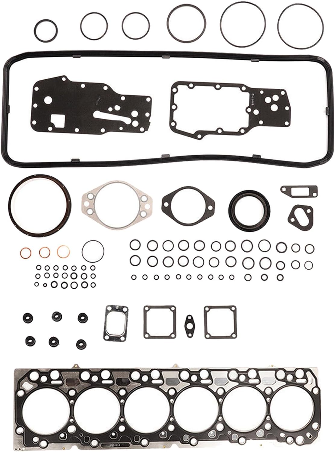 Engine Pistons & Gasket Rebuild Kit Replacement for Dodge Ram 6.7 Cummins Diesel 4955520, 4955251, 4955229, 4955230, 3978818, 3969562, 3940059