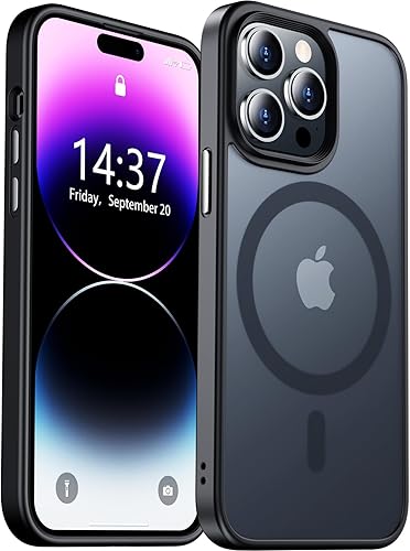 Temdan Funda magnética para iPhone 14 Pro Max, [compatible con MagSafe] Funda delgada translúcida mate a prueba de golpes para iPhone 14 ProMax disponible en Yaxa Guatemala