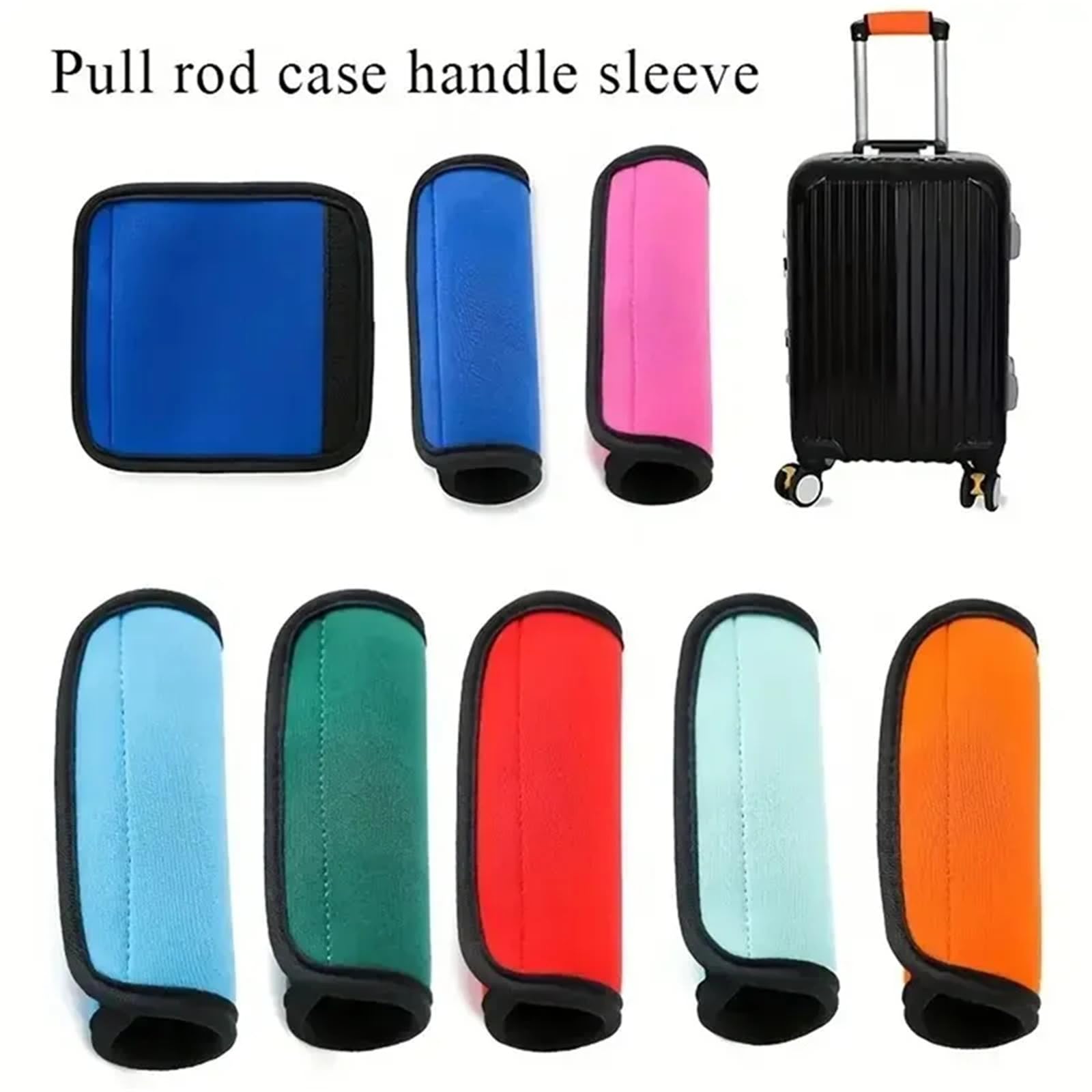 Cómoda Funda Protectora de Neopreno for Maleta, Bolso, identificador y Cochecito.(Green,3pcs)