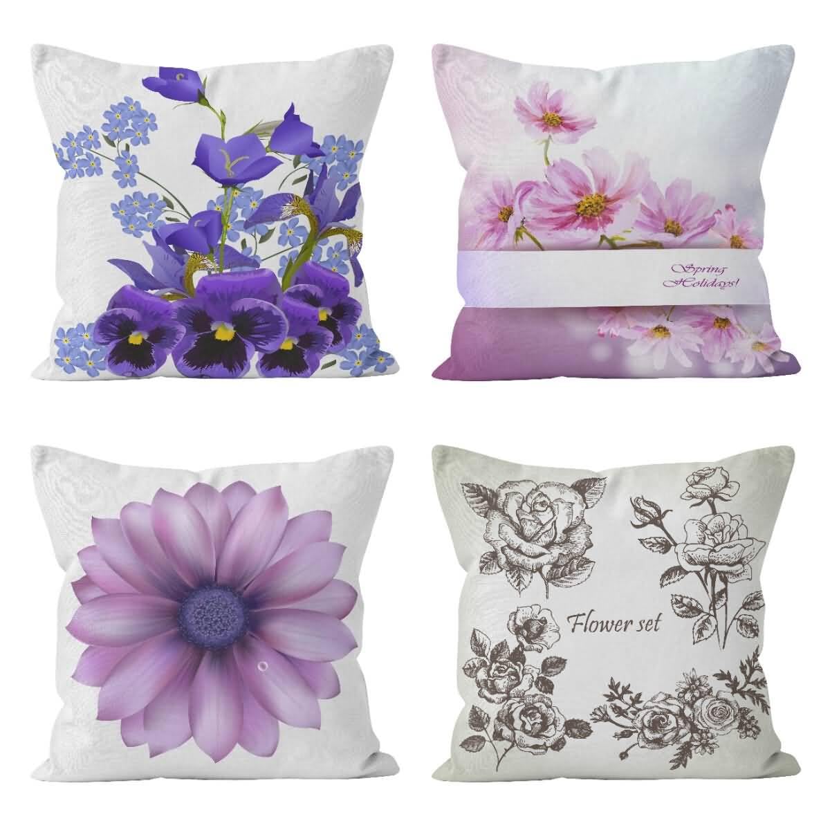 Housses de coussin 50x50cm lin pour décorer un salon de jardin style jungle exotique