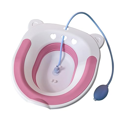 Miniatura 8 de Inodoro de baño, bidé de inodoro, lavabo de remojo inferior, bañera de remojo plegable, lavabo de cuidado prenatal, baño de agua tibia, bañera de