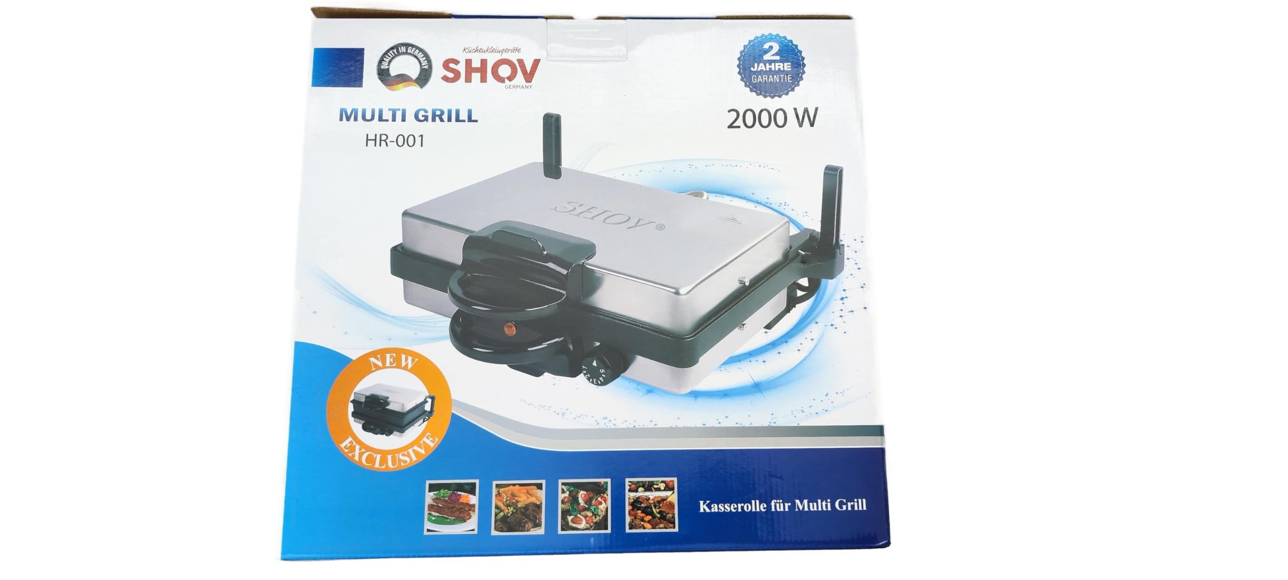 SHOV Grill kontaktowy, wielofunkcyjny grill, tandur, grill elektryczny, toster, z lub bez rolki tava i granitu lub teflonu, do wyboru grilla, tostów i wielu innych zastosowań w każdej kuchni (teflon)