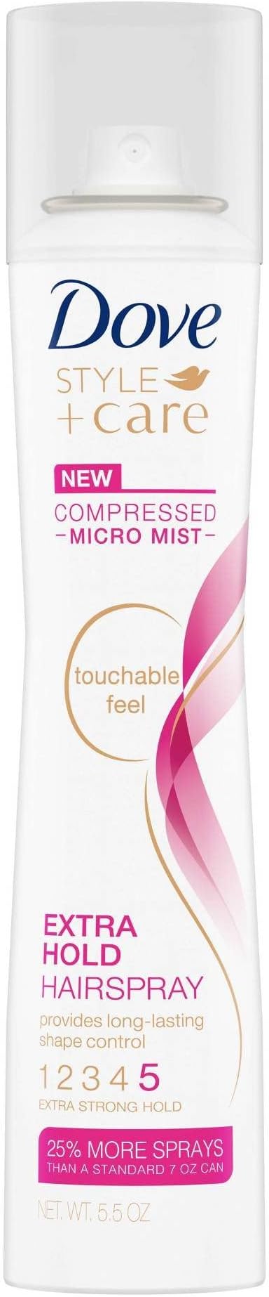 Dove Style + Care Haarspray Flexibel Hold – Micro Mist, 140 Ml, 6er Pack Für Langanhaltenden Halt & Glanz