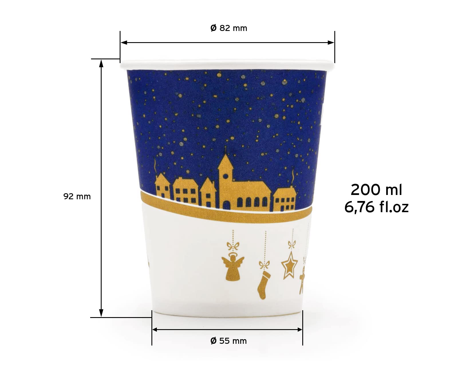 Tazza di vin brulé (240, nero, Ceramica, 282g) come regali-aziendali su