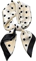 Dailyacc Women's Lightweight Satin Hair Bandana Scarf - Breathable Polyester Neck Head Scarf for Fashion, Sleep & Accessories (27.5x27.5in)