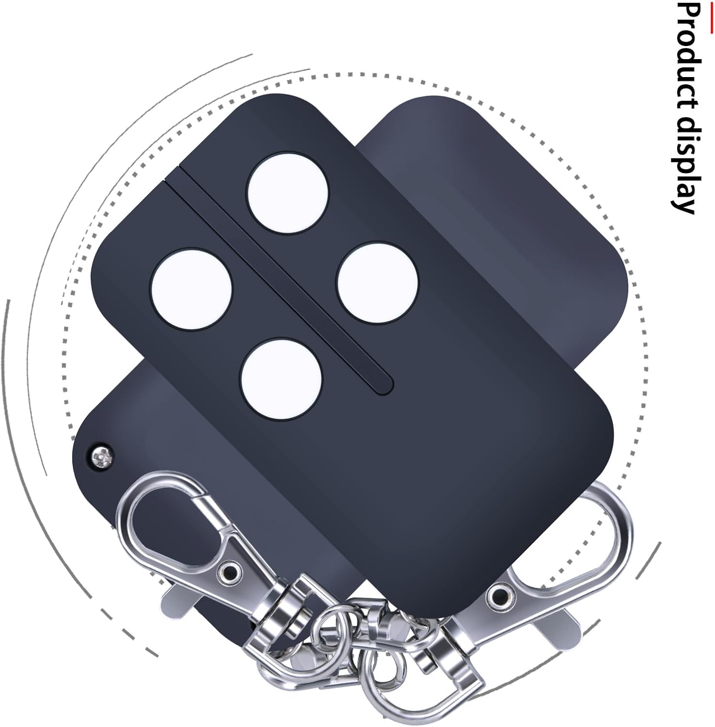 280-868MHZ Multi Frequency & Rolling Code Remote，4-Buttons Garage Door liftmaster Replacement Remote Control Compatible with Garage Gate