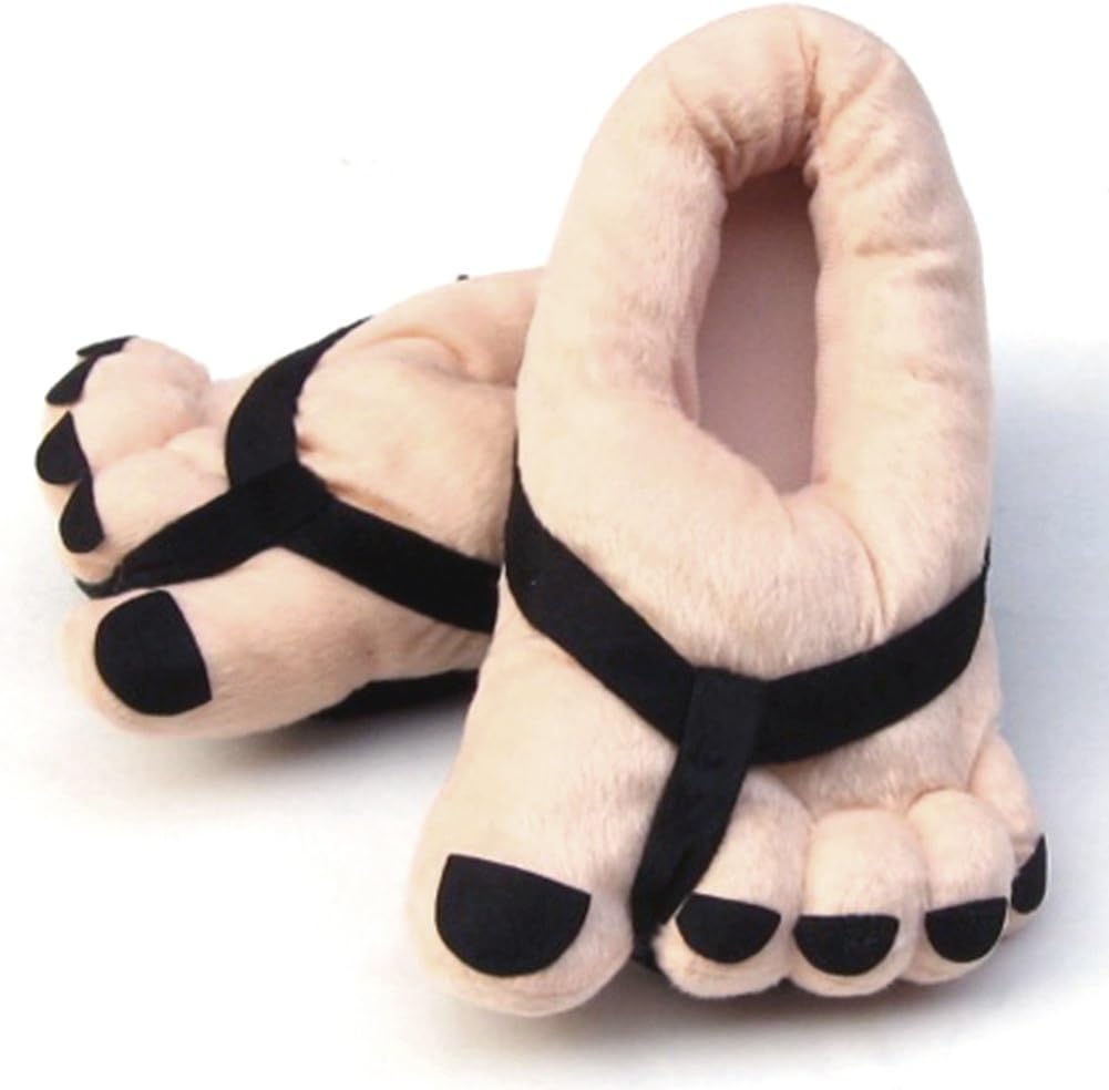 Unisex Soft Bigfoot Slippers Cute Winter Warm Plush Indoor Home SlippersNovelty Gift Adult Shoes