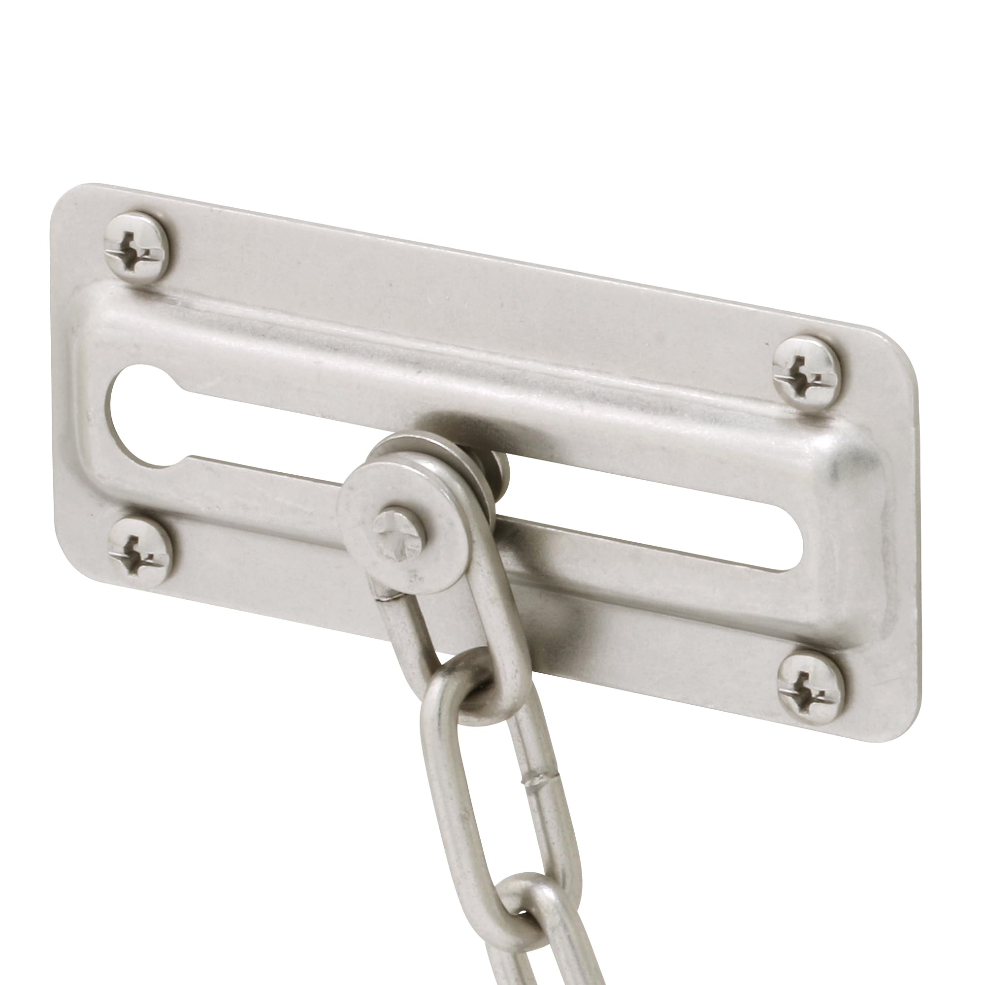 Prime-line Products U 10386 Porte Guard, Type de chaîne en acier, Nickel satiné