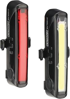 Cygolite Hotrod 110/50 Lumen USB Rechargeable Bike Light Combo - Front & Tail Lights for Day/Night Road Cycling Safety