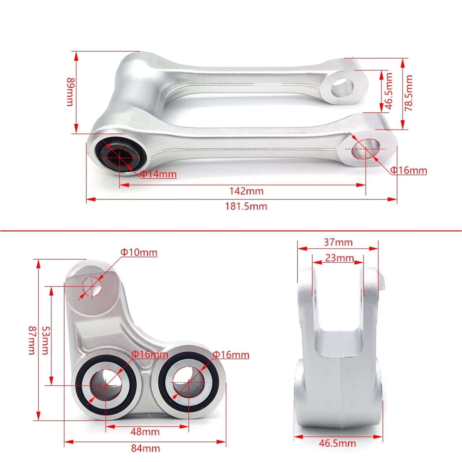 wahacza wahacz Pasuje do motocykla YZF YZFX WRF WRFK 250 450 2024, wahacz, dźwignia trójkątna, tylny amortyzator(Triangle Lever(YZF))