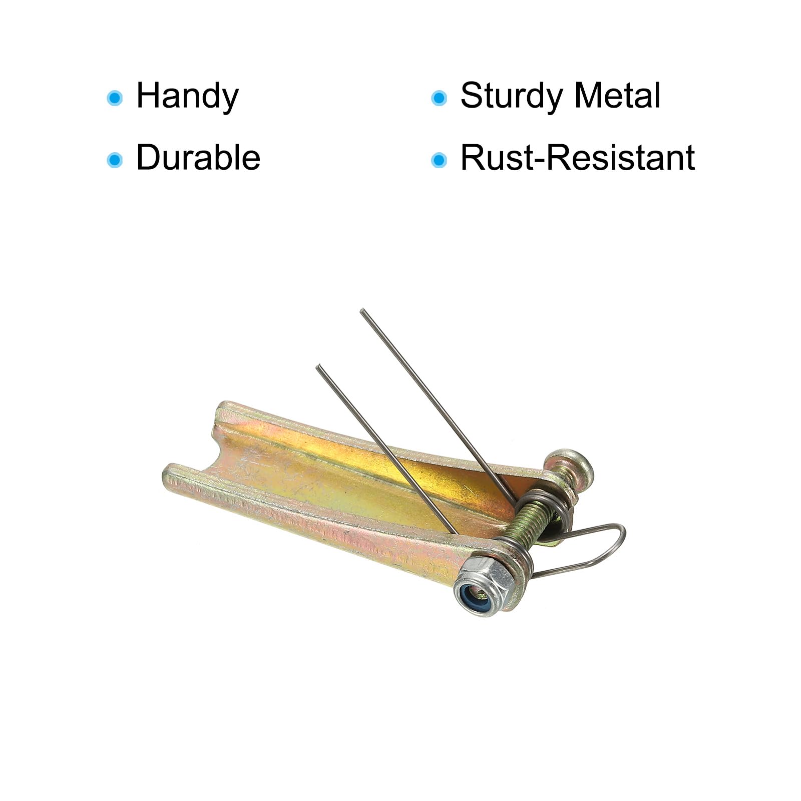Kit Di 3 Ganci Di Sicurezza Per Rimorchio - 50 Mm, Tono Oro - Per Forcella Traino E Cablaggio - Foto 11
