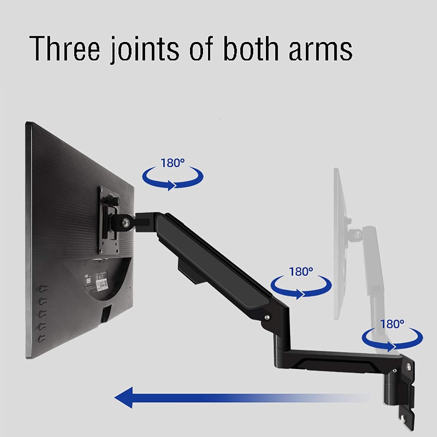 Monitor Wall Bracket for Up to 32 Inch Computer Monitor Screens, Tilt and Swivel Bracket with Max 100x100mm(A)
