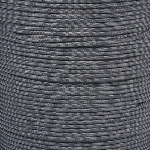 Paracord Planet 10 20 25 50 100 Foot Hanks and 250 1000 Foot Spools of Parachute 550 Cord Type III 7 Strand Paracord (Grey 1000 Foot Spool)