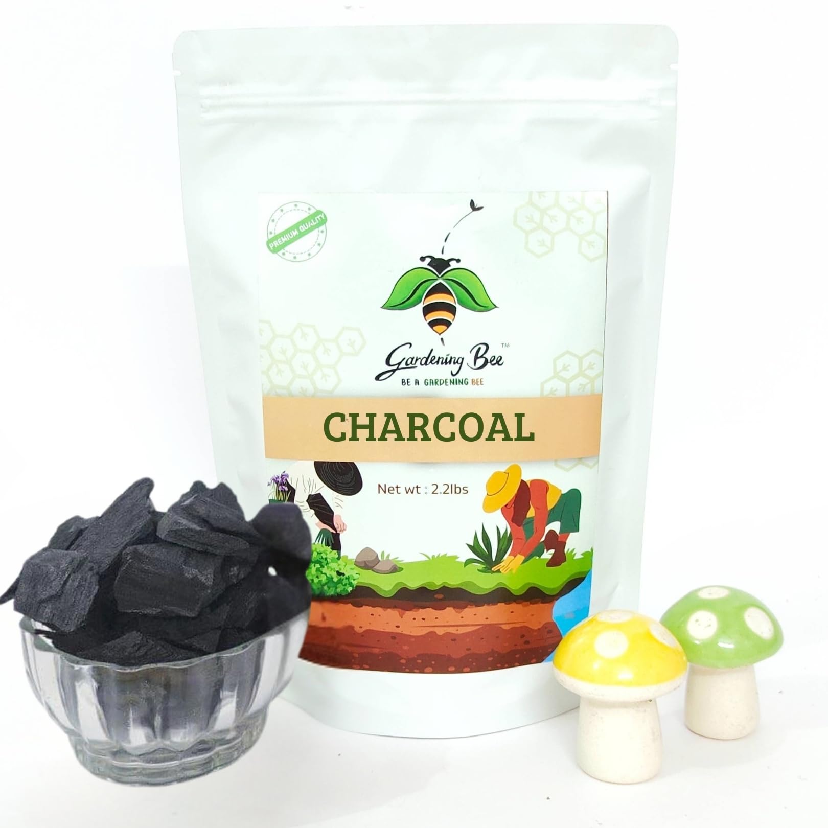 Charcoal (12-25mm Graded Pieces) Wood Based, Barbecue, Tandoor, Orchids or Potting Mixture, 100% Dry, Coal for Havan, Pooja Dhoop, BBQ Grilling, Baby Dhoop (1 Kilogram)-image-23