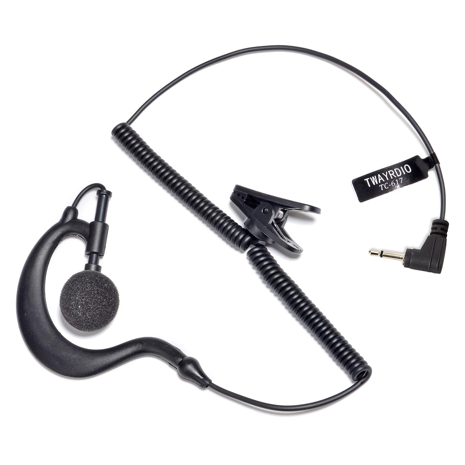 Amazon.co.jp: TWAYRDIO TC-617 2.5φ インカム イヤホン 耳掛け型 片耳