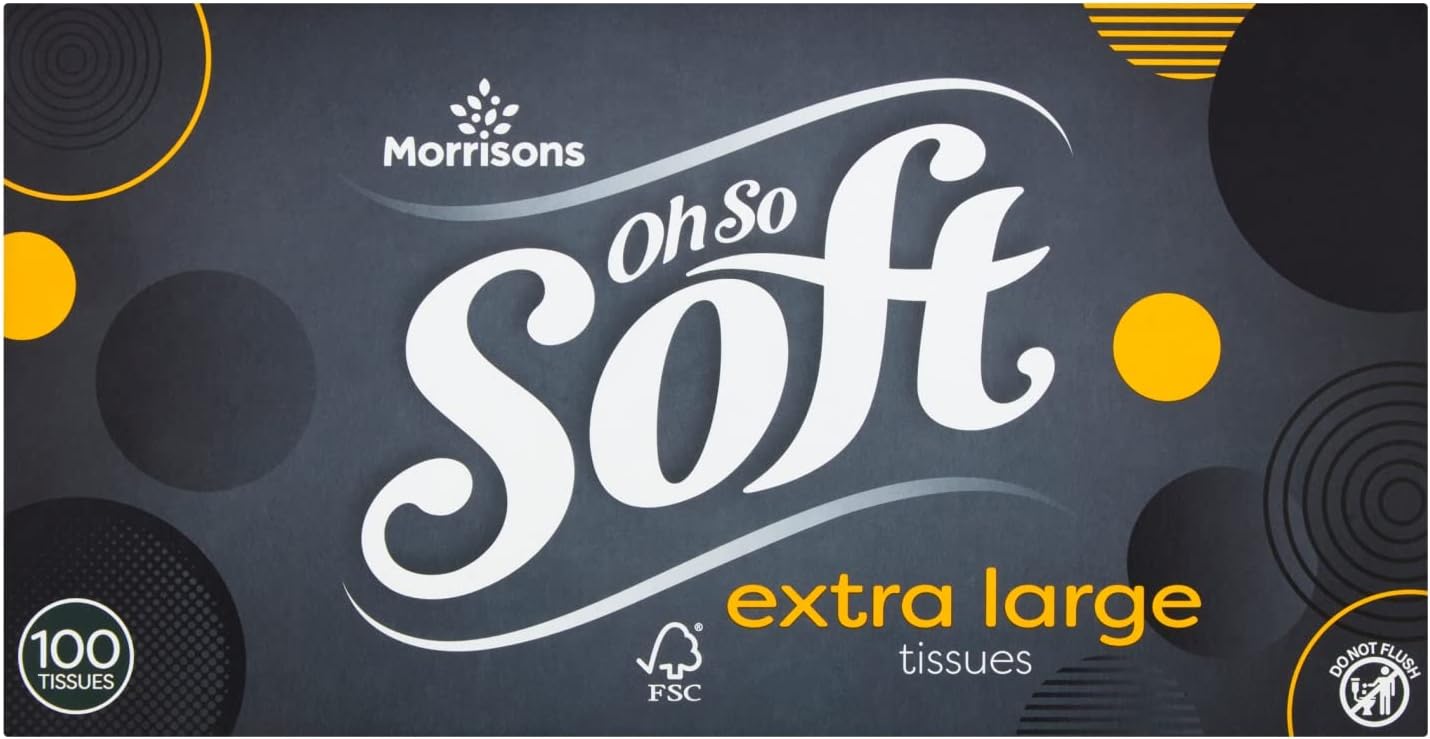 Morrisons Large White Mansize Tissues
