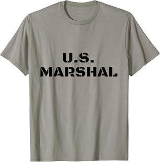 U.S. Marshal United States Marshals Service USMS Costume US T-Shirt