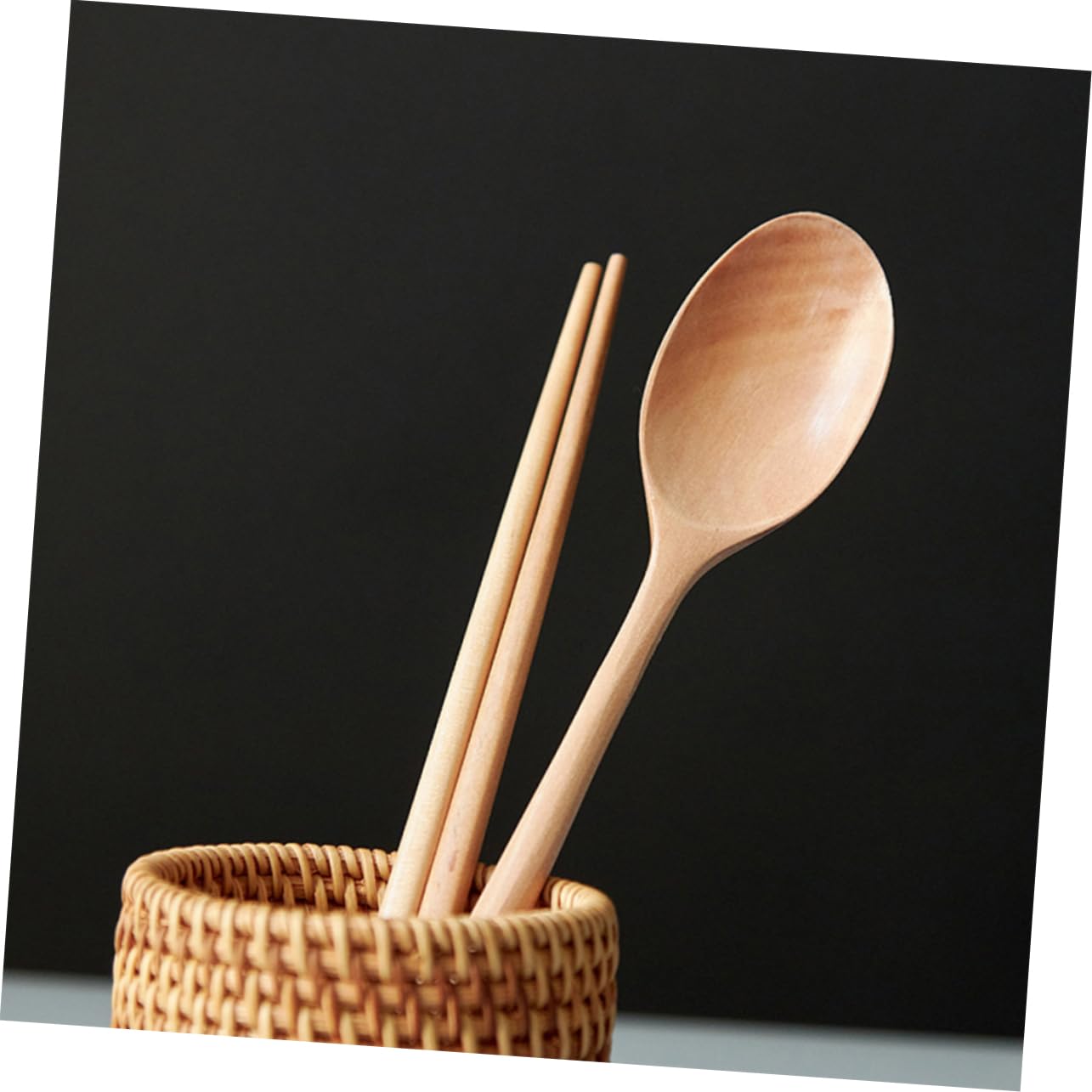 OFFSCH 1 Set Wooden Tableware Set Portable Chopsticks Spoon Kit for Home Camping Travel Lightweight Natural Utensils Japanese Style Dining Essentials