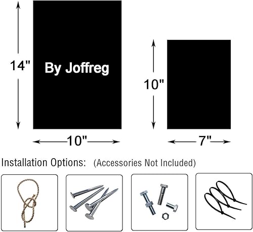 Miniatura 4 de Joffreg Cartel de pastor alemán, cuidado con el perro, 14 x 10 pulgadas, aluminio reflectante, paquete de 2