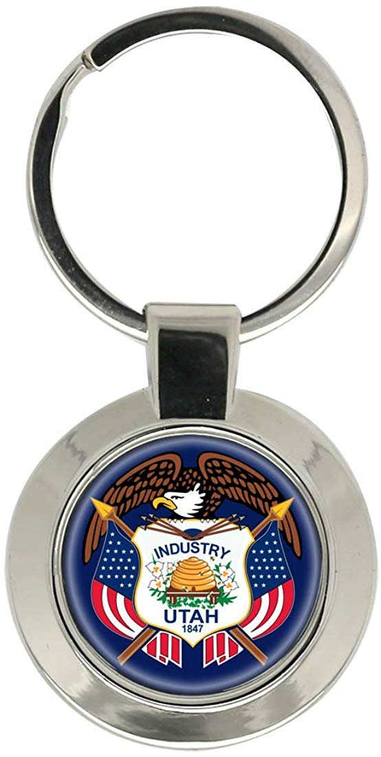 Giftshop UK Utah USA Key Ring
