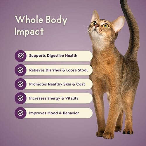 Miniatura 3 de Bioma felino probiótico prémium para gatos  Salud intestinal, alivio de la diarrea y apoyo inmunológico para gatos de interior y exterior