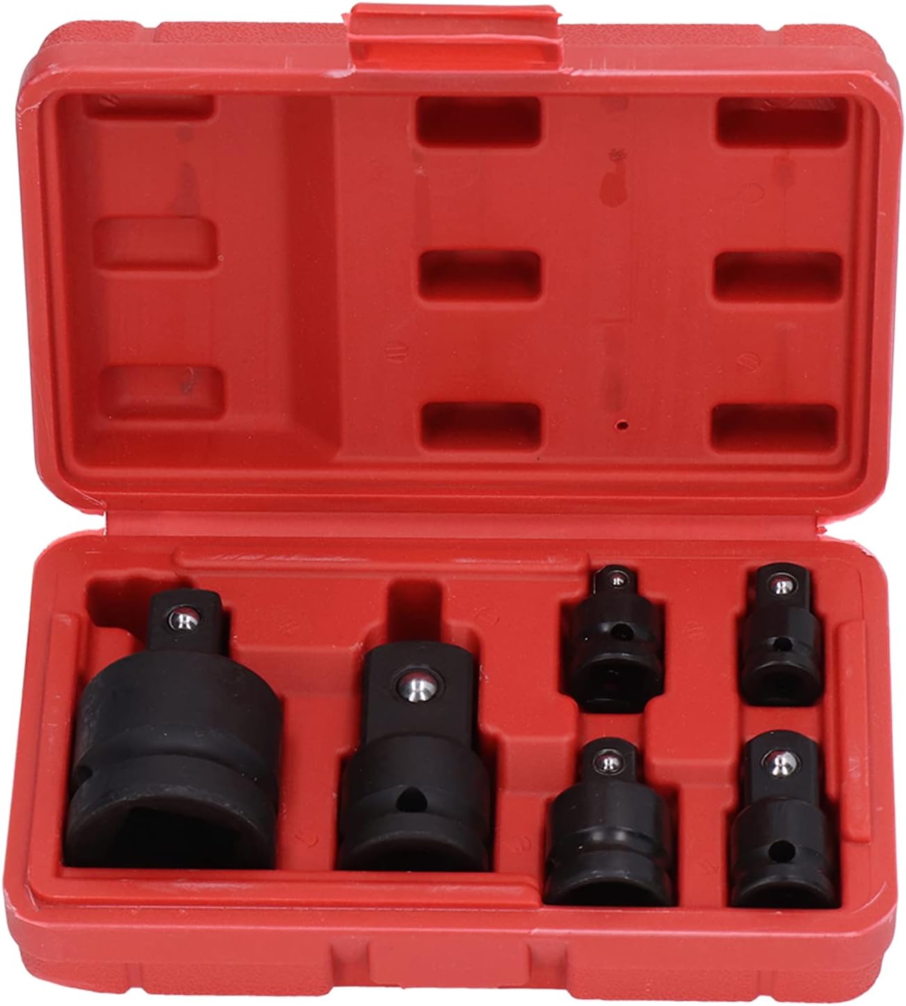 6 Piece Impact Socket Adapter Set, 1 3/4 1/2 3/8 1/4 Drive Impact Adapter Socket Adapter Set Steel Reducer Converter Impact Adapter Set For Impact Driver Wrench