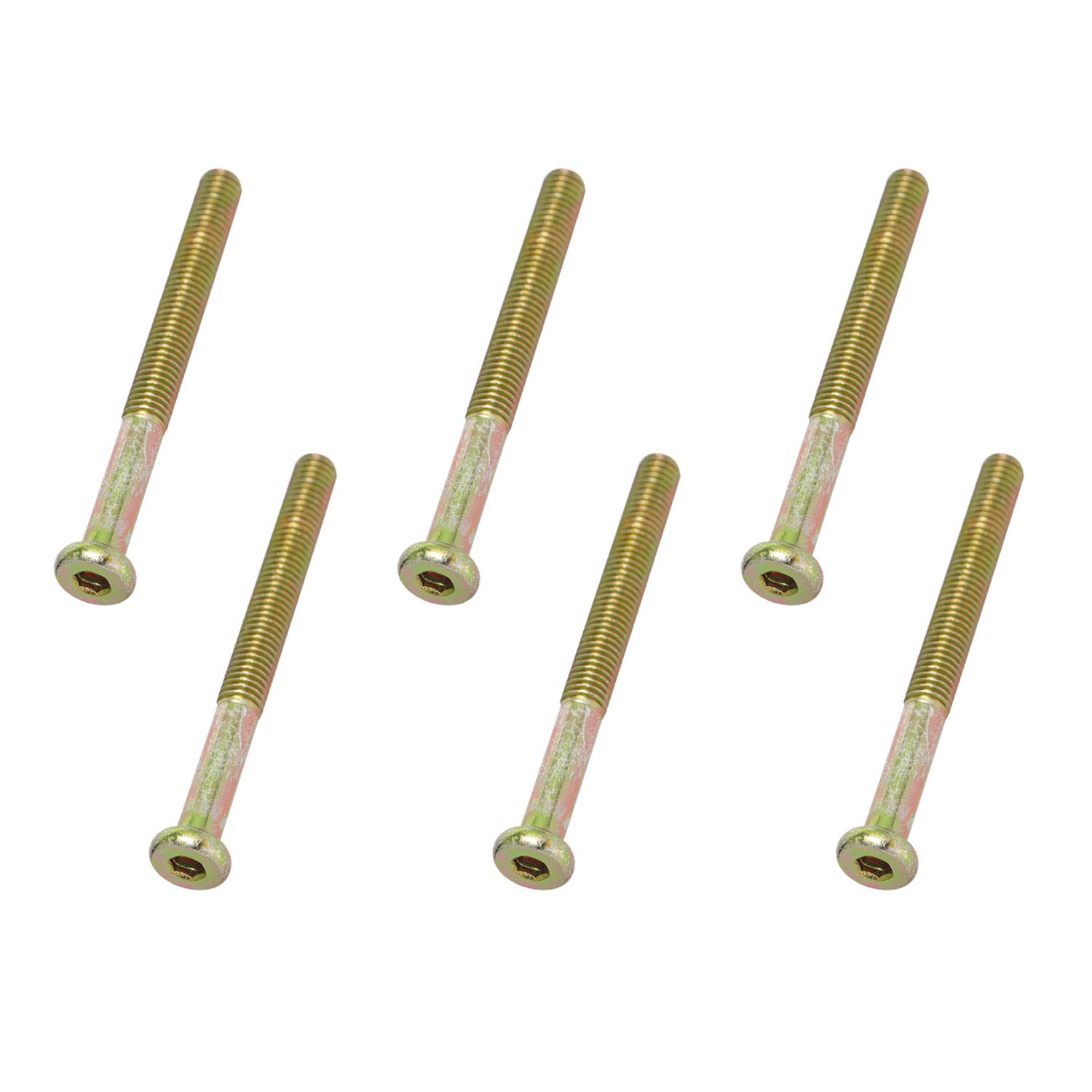 Vis à tête plate hexagonale M8 x 80 mm robustes pour fixations mécaniques