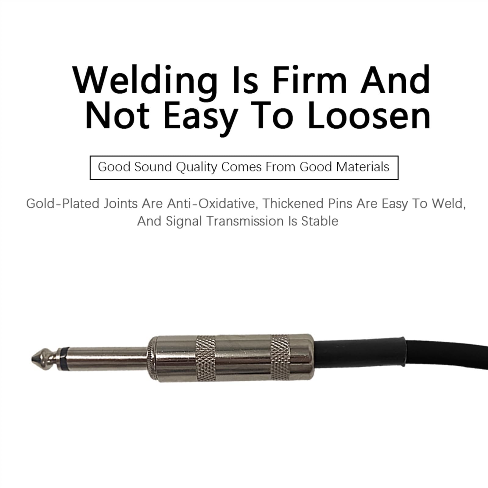 Audiokabel für die Gitarre Gitarrenkabel 1/4 Zoll Rechtwinkliges Instrumentenkabel Professionelles E-Gitarrenkabel Und Verstärkerkabel (Color : 6-Meter)