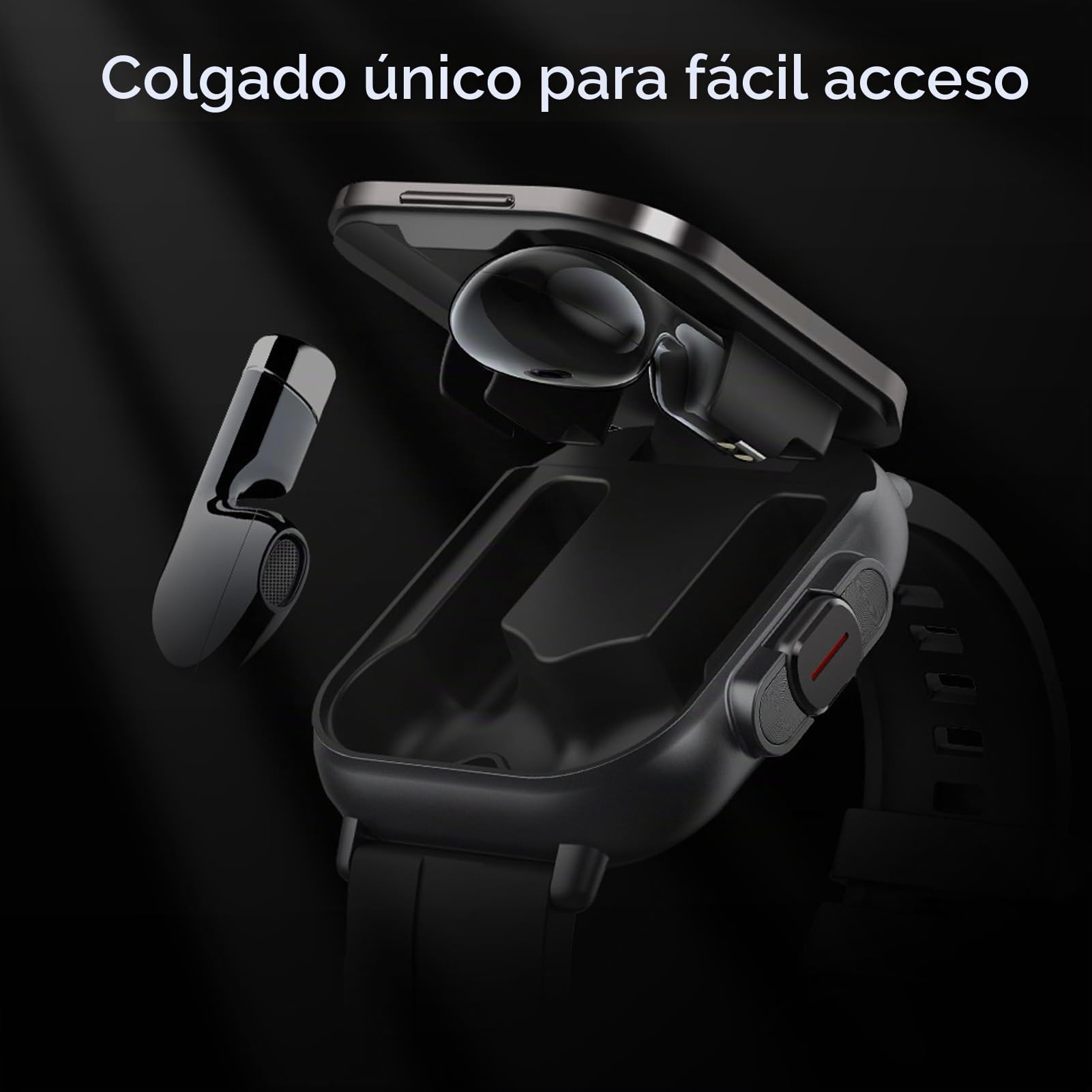 Reloj Inteligente con Auriculares, Dispositivo 2 en 1 para Música y Llamadas Premium, Pantalla de 2.01 Pulgadas, Batería de Larga Duración, Seguimiento del Sueño, Múltiples