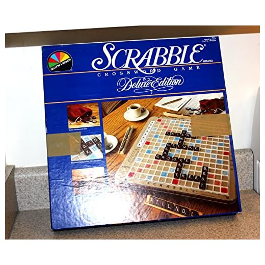 Deluxe SCRABBLE with Rotating Board, Protective Covering