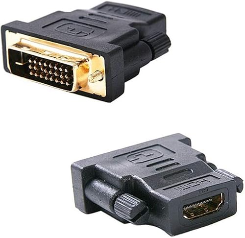 Importer520 Nuevo cable adaptador de video HDMI-F a DVI-M chapado en oro