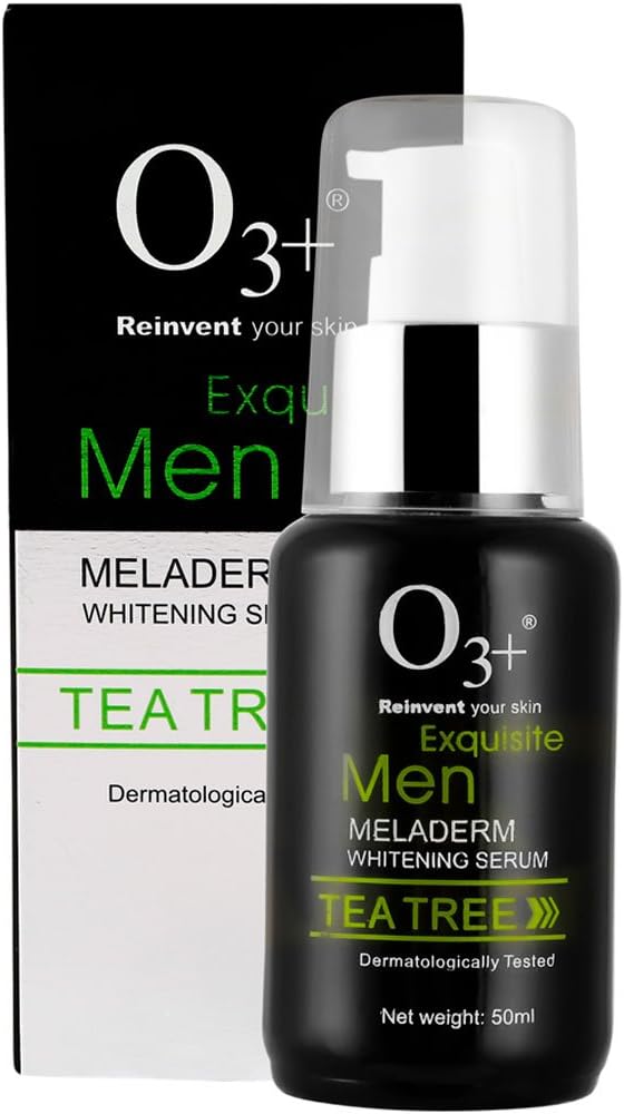 O3+ Exquisite Tea Tree Men Meladerm Whitening Serum For Anti-Acne, Pimples & Skin Whitening (50 ml)