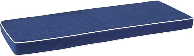 Alfresia 2-Seater Garden Bench Cushion  Replacement Outdoor Bench Seat, Luxury Style, 8cm Thick Luxury Foam Filling, Polyester Case, Quality Guaranteed Navy Blue
