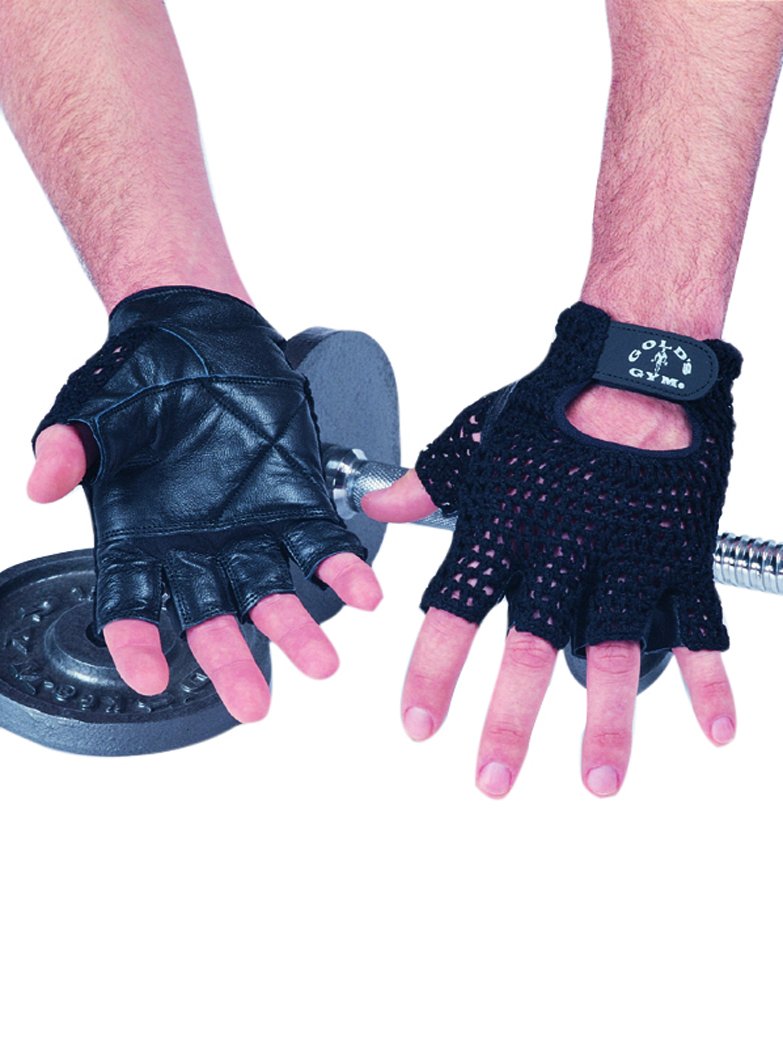 Gold's Gym Mesh Back Fitness Training Gloves - Medium