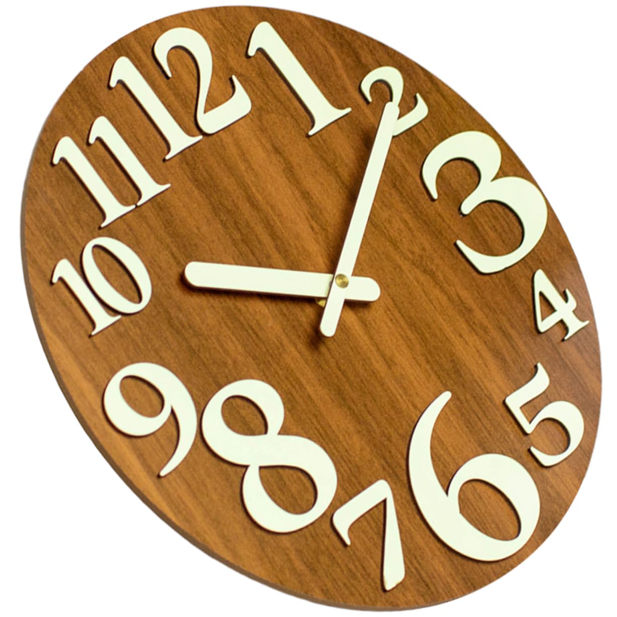 Horloge murale lumineuse en bois pour une ambiance douce dans la chambre