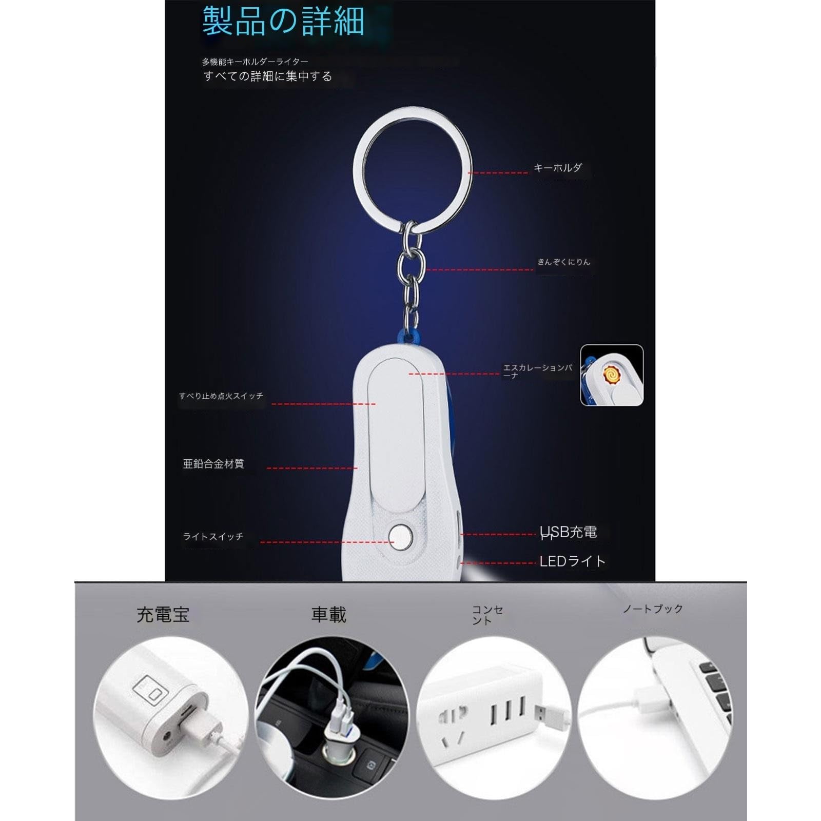 Amazon.co.jp: ピカピカ ミニ ポータブル 電子 ライター防風