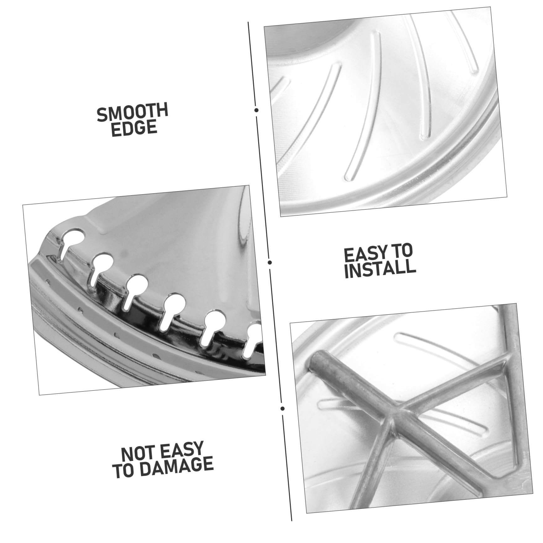 Set Accessori per Chitarra e Basso in Metallo Argento