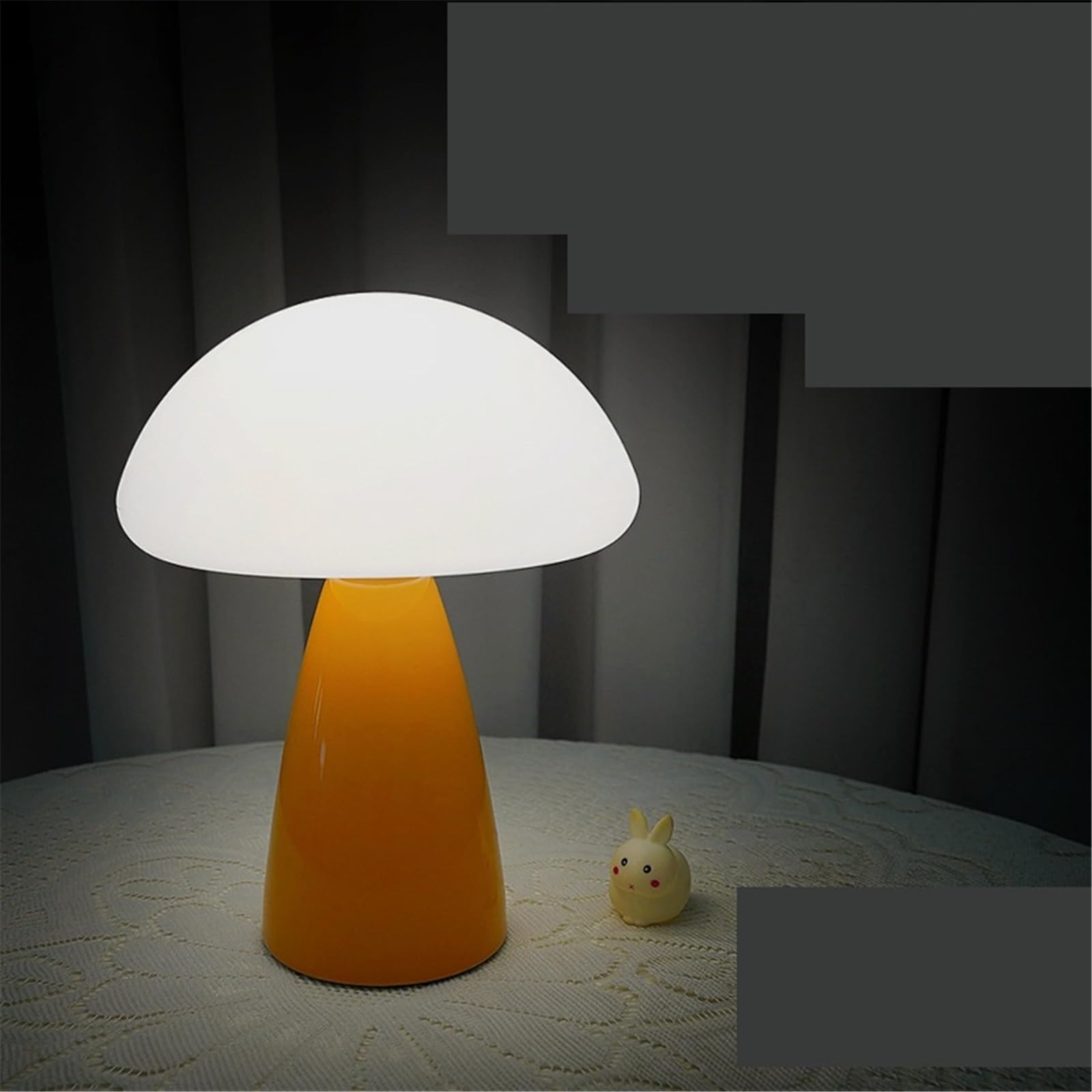 Lampada da comodino Lampada da tavolo in ceramica for camera letto, comodino, decorazione, paralume trasparente Lampade per la camera da letto