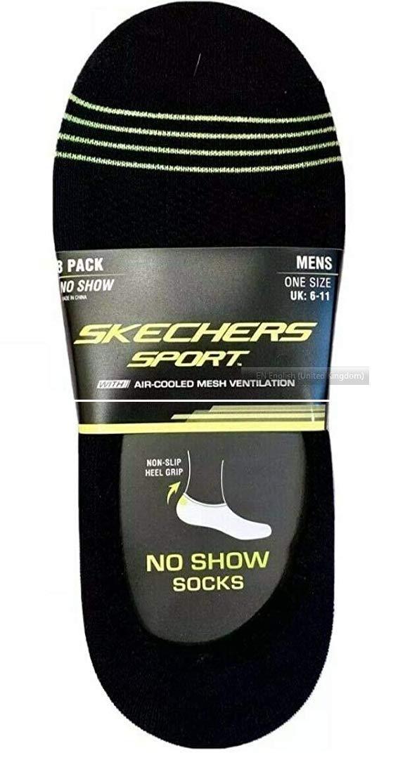 Skecherssport socks with Air-Cooled Mesh Ventilation size 6-11.