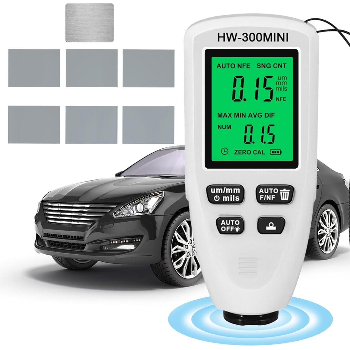 Serplex® Paint Thickness Gauge Car Coating Thickness Meter Automotive Paint Meter Fe & NFe Probe Coating Thickness Gauge Meter, Automatically Identify Substrate, 0~2000um, (Battery Not Included) (B0DF741KTV) Amazon Price History, Amazon Price Tracker
