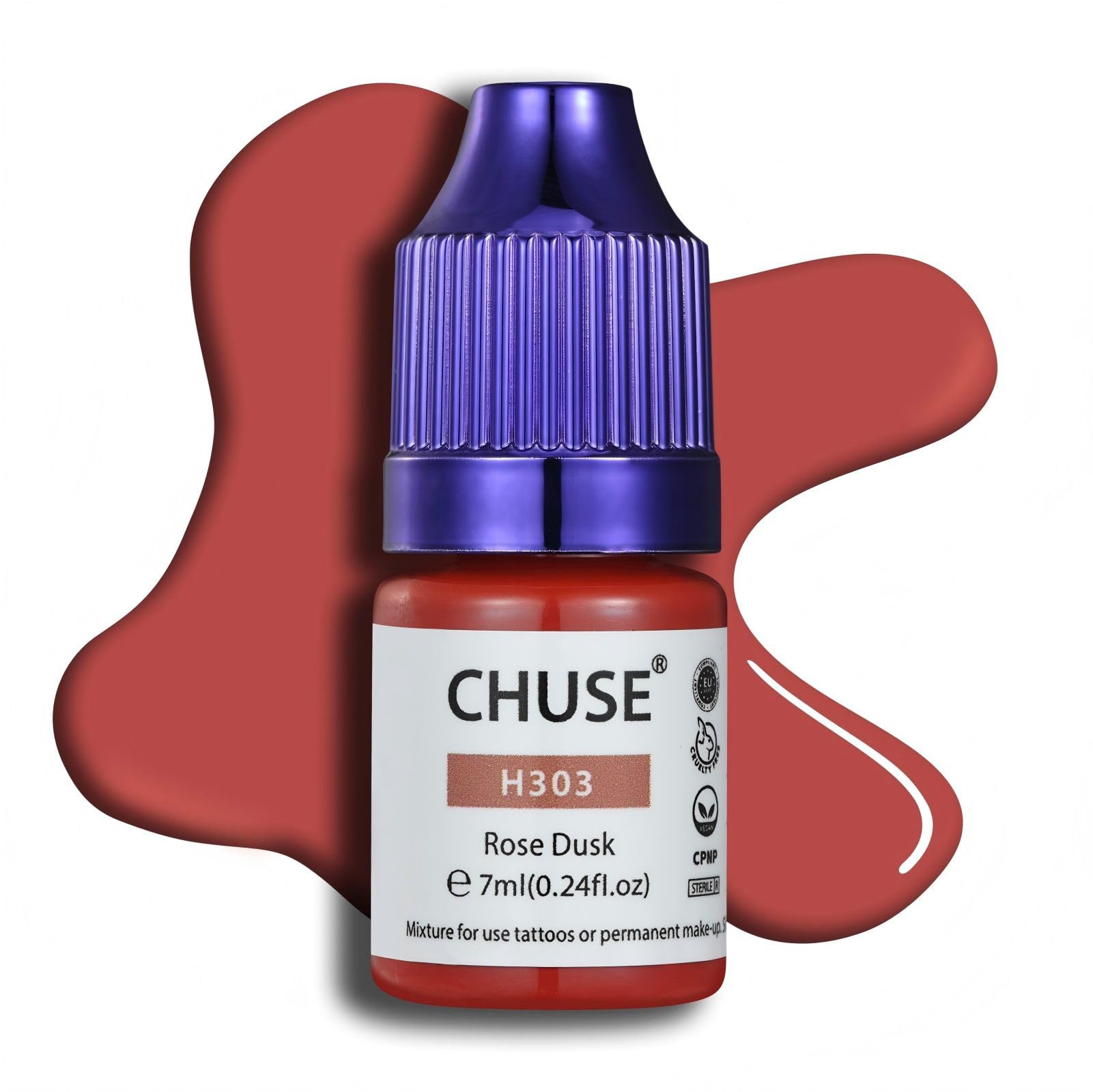 CHUSE PMU H303 - Pigmenti liquidi ibridi per labbra, 7 ml/0,23 once (H303 Rosa Crepuscolo)