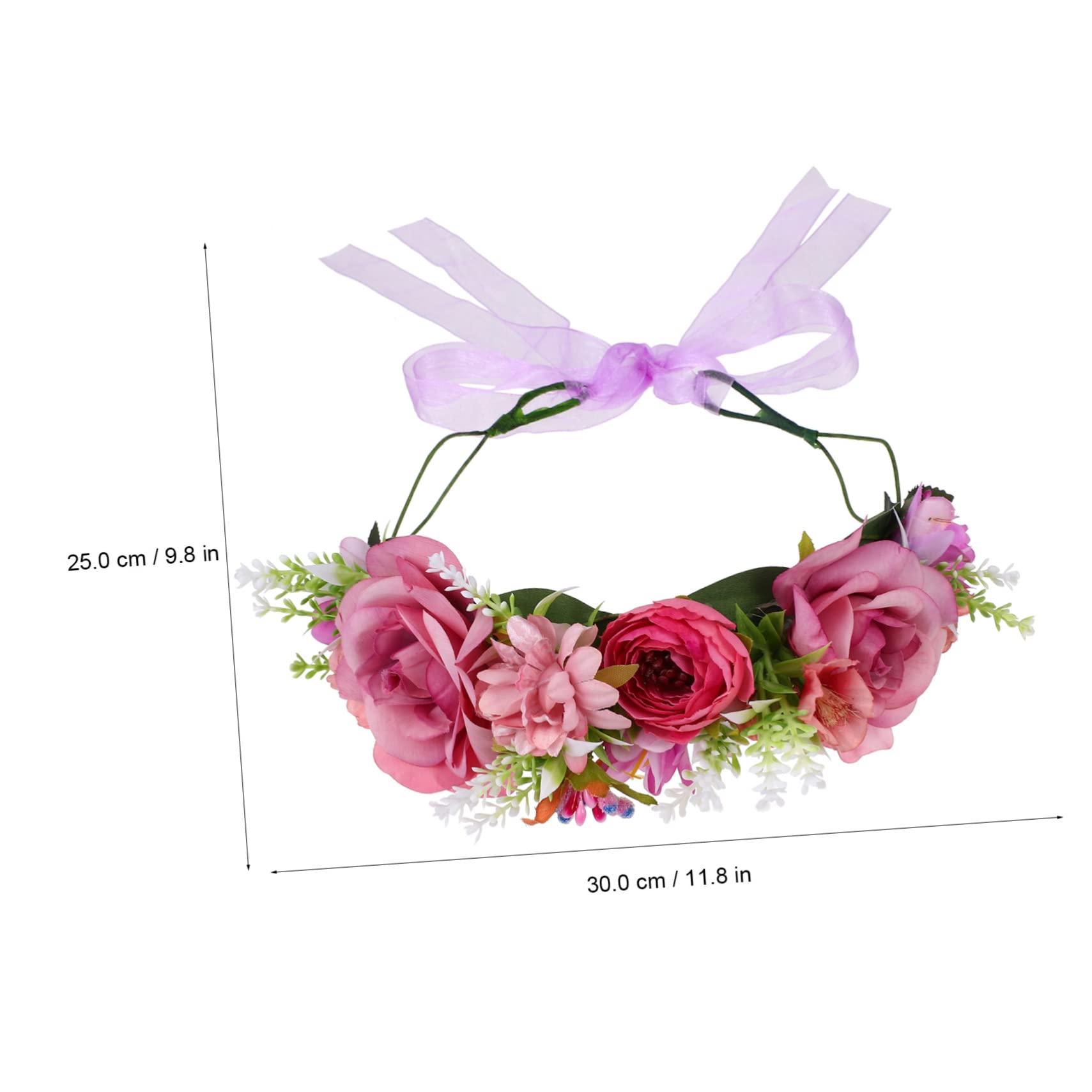 CALLARON 6piezas Diadema De Flores Artesanal Para Boda Tocado Mano Accesorio Floral De