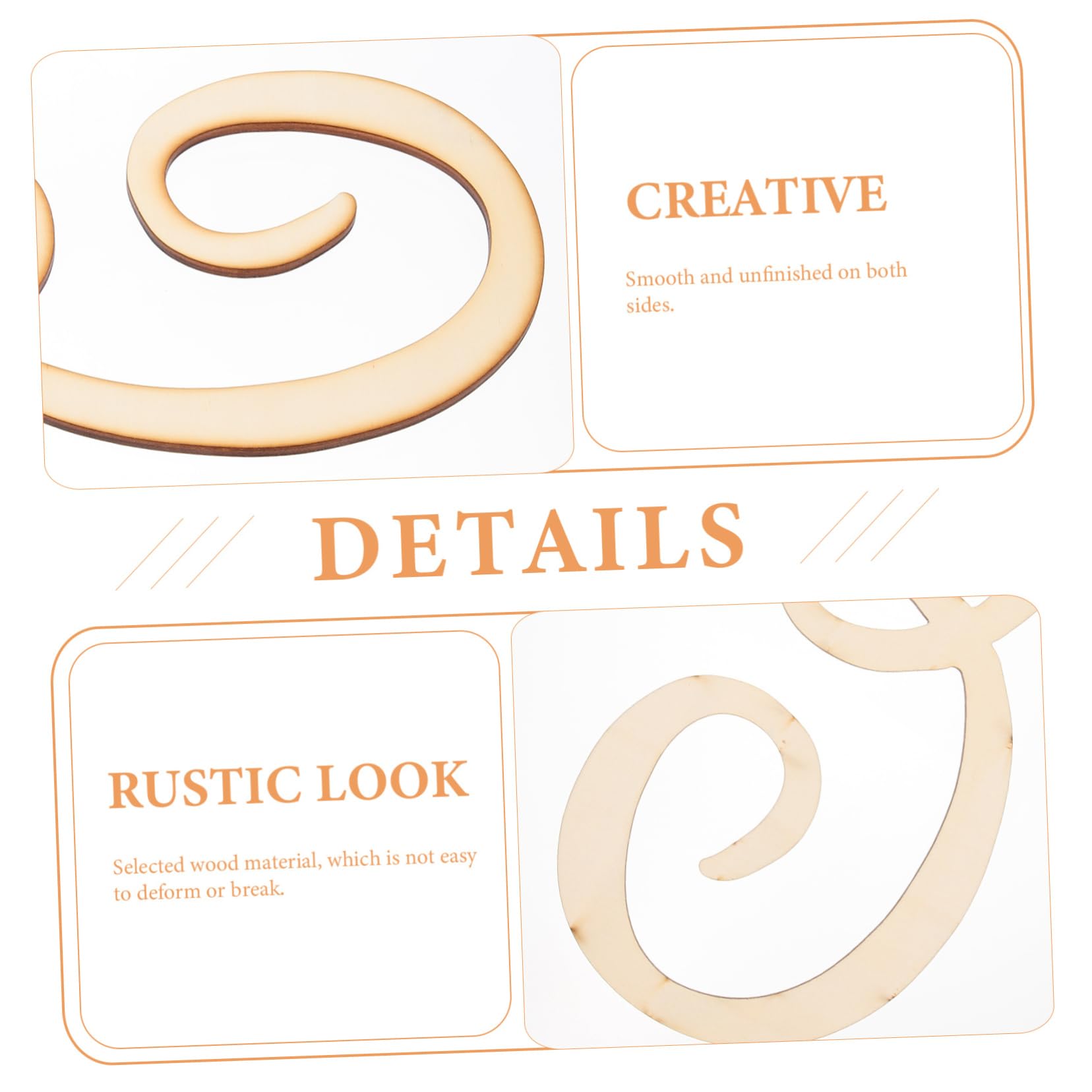 HAPINARY DIY Wood Letter Wall Decor 12in Unfinished Alphabet Letters for Living Room