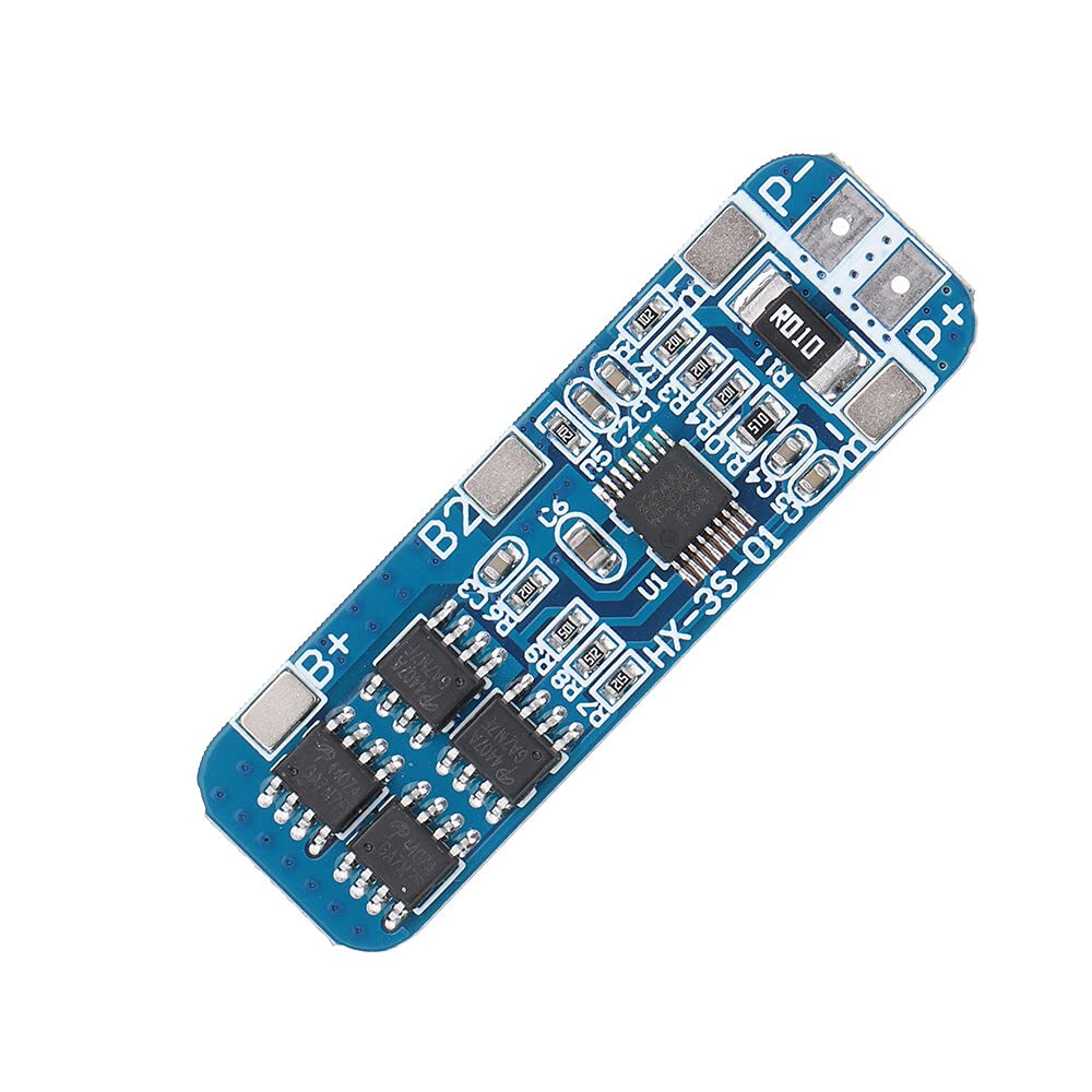 DollaTek 2 sztuki 3S 12V 18650 10A BMS ?adowarka litowo-jonowa bateria litowa karta ochronna 10,8V 11,1V 12,6V