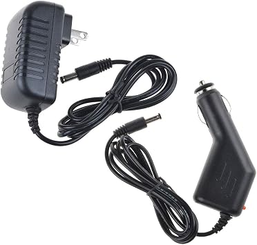 Digipartspower AC Home+DC Auto Adapter for LeapsterGS Explorer Leapster GS Charger Power Cord