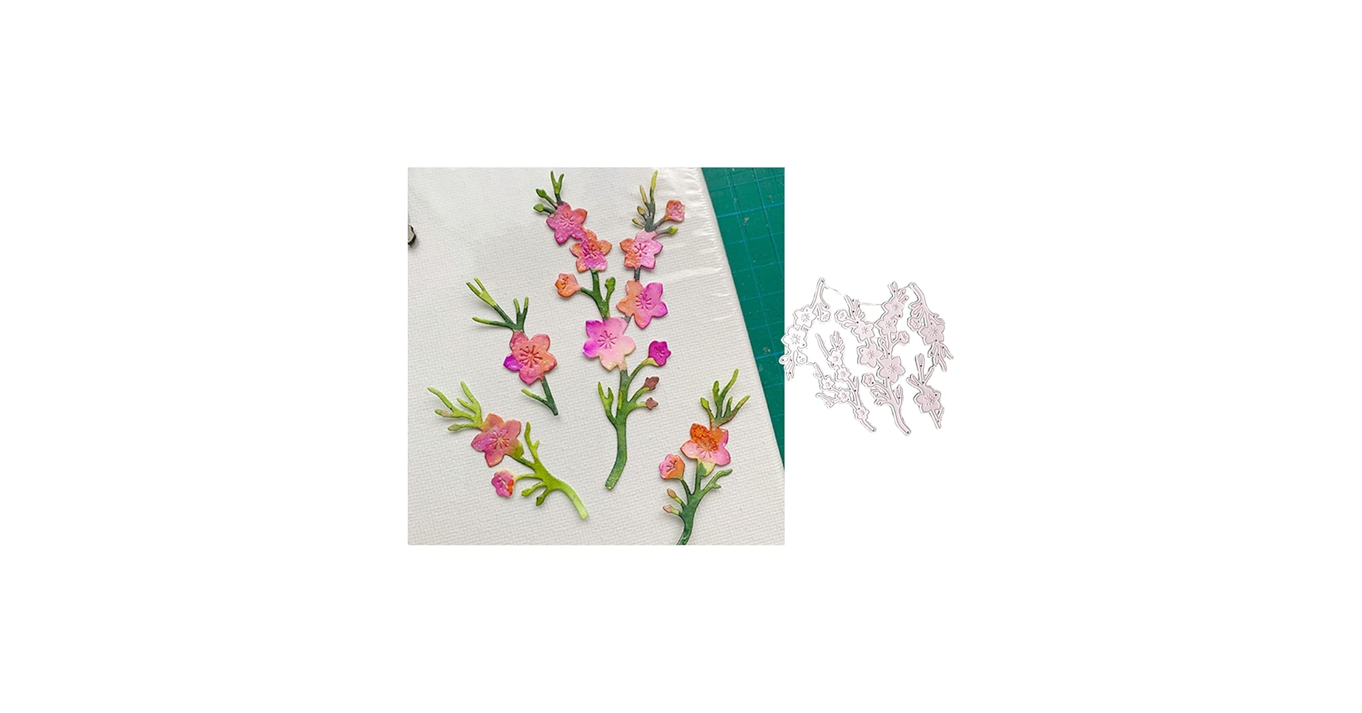 Amazon | 梅の花 金属ダイカット、カード作成クリアランス用の