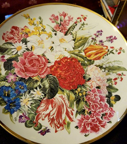 Franklin Mint Flowers Of The World Artist Fine Porcelain Plate Numbered And Signed,The Royal Horticultural Society, The, Limited Edition #26704 #TOP27