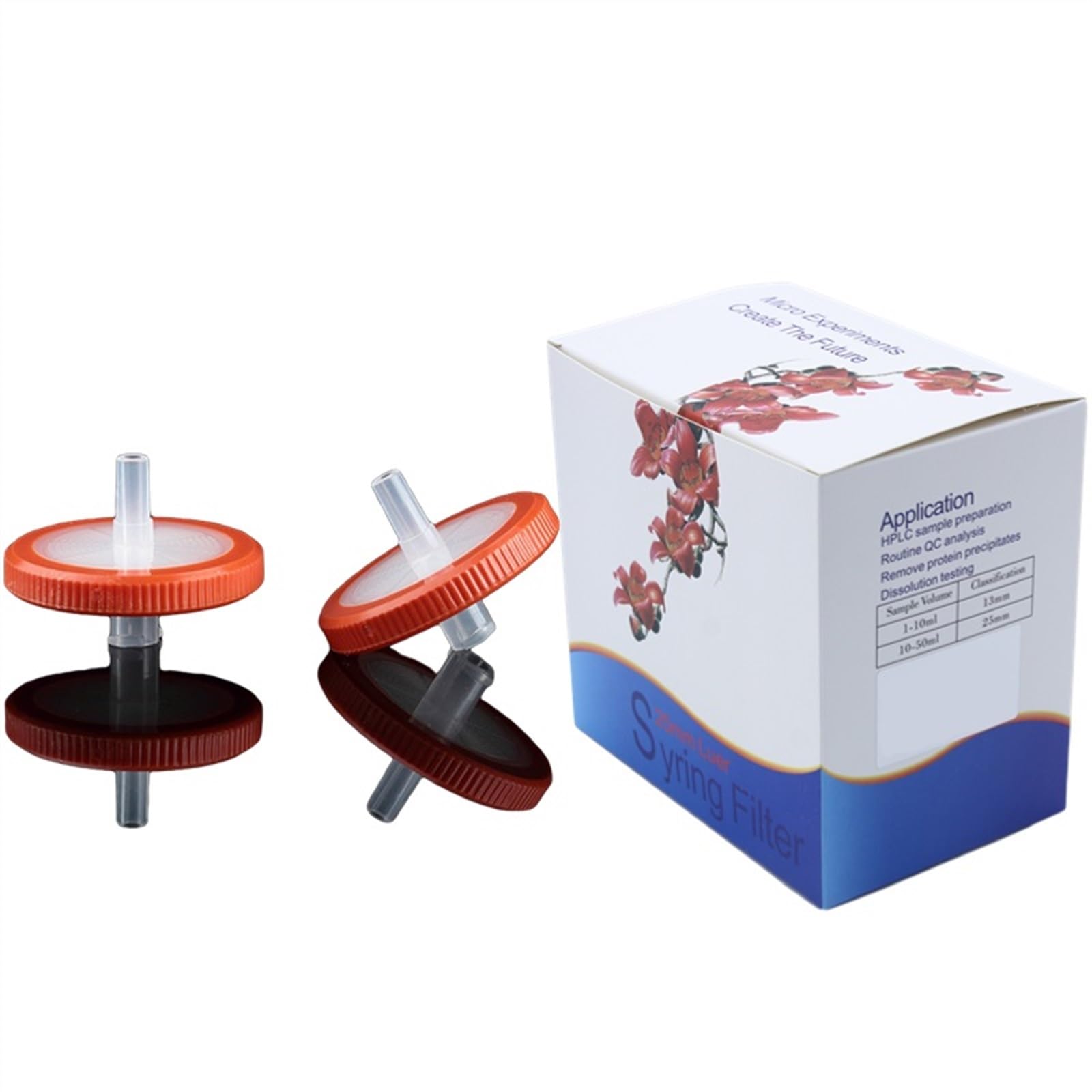 Laborgeräte 100 Stück PTFE-Spritzenfilter 33 mm 0,45 um Nadelfilter