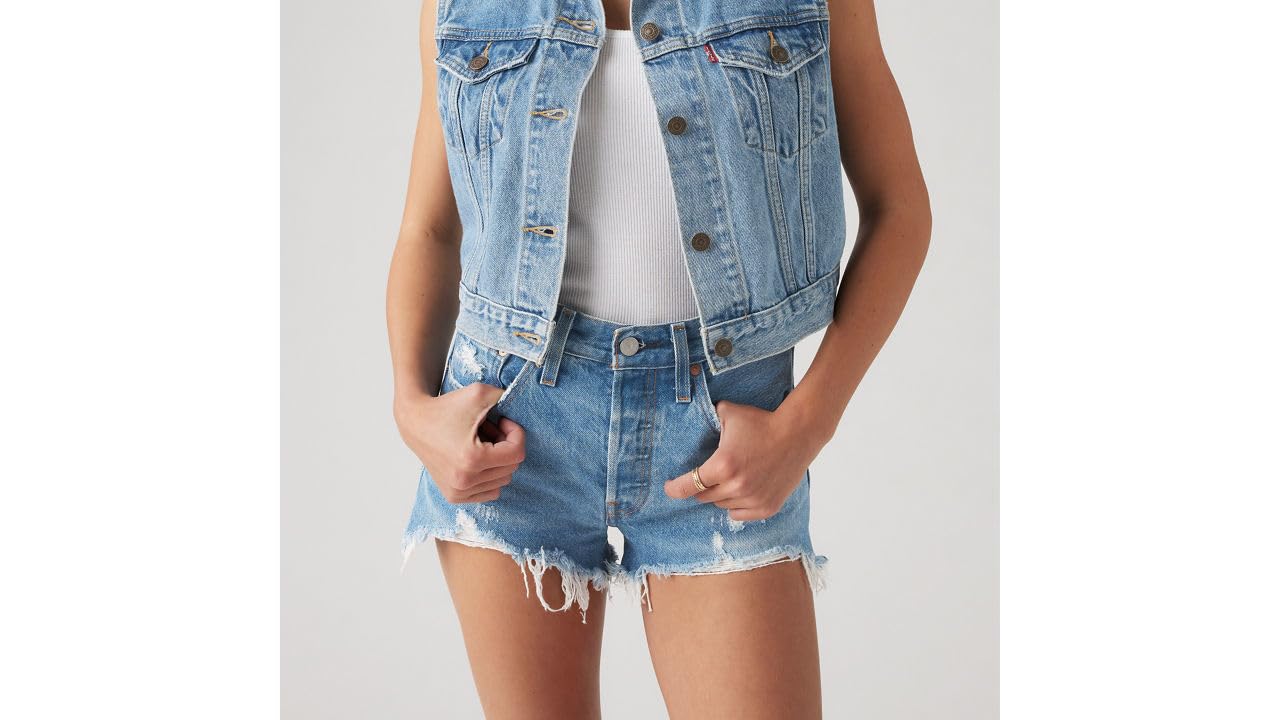 Levi's Damen 501® Original Shorts Denim Shorts,Oxnard Athens Mid Short,30W Ansicht 3